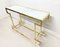 Vintage Brass & Marble Console Table 1
