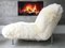 Sheepskin Fluffy Calin Lounge Chair by Pascal Mourgue for Cinna, 1980s 7