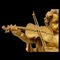 Europäischer Schulkünstler, Geige spielender Engel, Frühes 20. Jh., Holzschnitzerei 4