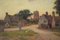 Ernest Charles Walbourn, Paysage rural de Wixford, huile sur toile, début du 20e siècle, encadré 1