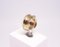 Gehämmerter Ring aus 8 kt Gold mit Zirko-Verzierung von JAA 1