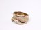 Hammered Ring of 8 kt Gold Decorated with Zirko from JAA 3