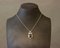 830 Sterling Silber Halskette mit Hängelampe aus schwarzem Onyx Stein von GJ Hoppe 1