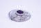 Spilla rotonda in argento 830 ed alta roccia sintetica viola, Immagine 1