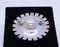 925 Sterling Silver and White Enamel Daisy Brooch by Georg Jensen, Image 3