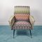 Vintage Missoni Fabric Lounge Chairs by Marco Zanuso, 1960s, Set of 2, Image 17