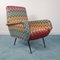 Vintage Missoni Fabric Lounge Chairs by Marco Zanuso, 1960s, Set of 2, Immagine 8