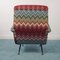 Vintage Missoni Fabric Lounge Chairs by Marco Zanuso, 1960s, Set of 2, Image 10