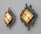 Brutalist Metal and Murano Glass Sconces by Albano Poli for Poliarte, 1970s, Set of 2, Image 5