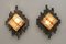 Brutalist Metal and Murano Glass Sconces by Albano Poli for Poliarte, 1970s, Set of 2 2