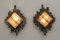 Brutalist Metal and Murano Glass Sconces by Albano Poli for Poliarte, 1970s, Set of 2, Image 2