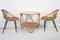 Poltrone e tavolino Mid-Century in bambù di Alan Fuchs per Uluv, anni '60, set di 3, Immagine 2