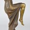 Art Deco Bronze Dancer in Mask Sculpture by Joe Descomps, 1930s 10