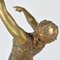 Art Deco Maskenbildnis Tänzerin aus Bronze von Joe Descomps, 1930er 9