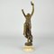 Bailarina Art Déco de bronce con escultura de Joe Descomps, años 30, Imagen 15
