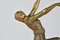 Sculpture de Masque Danseur Art Déco en Bronze par Joe Descomps, 1930s 8