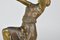 Bailarina Art Déco de bronce con escultura de Joe Descomps, años 30, Imagen 5
