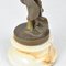 Bailarina Art Déco de bronce con escultura de Joe Descomps, años 30, Imagen 3
