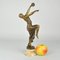 Bailarina Art Déco de bronce con escultura de Joe Descomps, años 30, Imagen 13