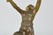 Bailarina Art Déco de bronce con escultura de Joe Descomps, años 30, Imagen 7