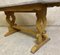 Antique English Oak Decorated Refectory Kitchen Table 24