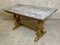 Antique English Oak Decorated Refectory Kitchen Table, Image 2