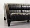 Italian 3-Seat Aries Sofa in Black Leather by Leon Krier for Giorgetti, 1990s, Image 13