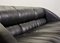 Italian 3-Seat Aries Sofa in Black Leather by Leon Krier for Giorgetti, 1990s 11