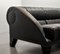 Italienisches 3-Sitzer Widder Sofa aus Schwarzem Leder von Leon Krier für Giorgetti, 1990er 2