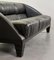 Italienisches 3-Sitzer Widder Sofa aus Schwarzem Leder von Leon Krier für Giorgetti, 1990er 12