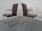 Leather Cantilever Dining Chairs by Karl Friedrich Förster for KFF, 1990s, Set of 6 1