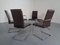 Leather Cantilever Dining Chairs by Karl Friedrich Förster for KFF, 1990s, Set of 6 2