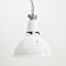 Industrial White Dome Pendant Lamp from Benjamin, 1950s, Image 1