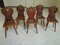 Antike Chalet Stühle mit Drachen- und Grimassenmotiven, 5er Set 12