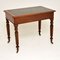 Antique Victorian Mahogany & Leather Writing Table Desk, Image 4