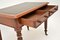 Antique Victorian Mahogany & Leather Writing Table Desk 10