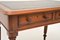 Antique Victorian Mahogany & Leather Writing Table Desk 8