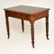 Antique Victorian Mahogany & Leather Writing Table Desk 3