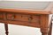 Antique Victorian Mahogany & Leather Writing Table Desk 9