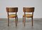 Vintage Walnut Chairs with Studs & Straps and Springs in Velvet, Italy, 1920s, Set of 2 3