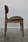 Mid-Century Ash Dining Chairs with Mocha Wool Upholstery, Italy, 1960s, Set of 5 5