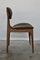 Mid-Century Ash Dining Chairs with Mocha Wool Upholstery, Italy, 1960s, Set of 5, Image 5