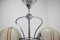 Art Deco Chrome-Plated Chandelier, 1930s, Image 4