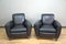 Vintage Italian Black Lounge Chairs, 1940s, Set of 2, Image 2