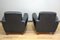 Vintage Italian Black Lounge Chairs, 1940s, Set of 2, Image 3