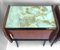 Italian Marbled Glass and Brass Nightstands, 1950s, Set of 2 6