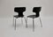 Scandinavian Modern Black Lounge Chairs by Arne Jacobsen for Fritz Hansen, 1970s, Set of 2 3