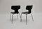 Sillones escandinavos modernos negros de Arne Jacobsen para Fritz Hansen, años 70. Juego de 2, Imagen 3