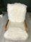 Vintage Art Deco White Sheepskin Armchair, Image 7