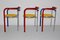Vintage Modern Dining Table & Chairs by Rud Thygesen & Johnny Sørensen for Botium, Denmark, 1990s, Set of 4 3
